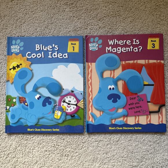 Blue's Clues - Blue’s Cool Idea, Where is Magenta? 2000 HC Discovery Series VTG - Picture 1 of 7